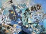 Abstract_collage winter_100x70cm